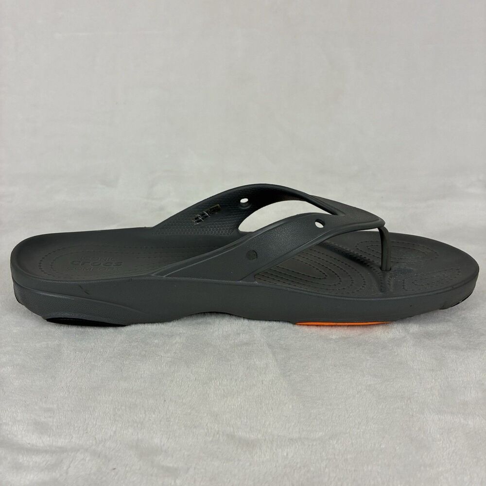 CROCS Classic All Terrain Flip Flops Men’s Size 15 Gray Water Resistant Shoes - Picture 10 of 12